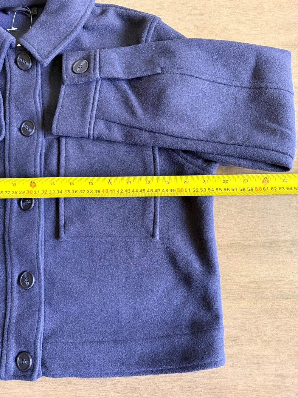Reitmans Navy Button-Front Jacket - Picture 5 of 6